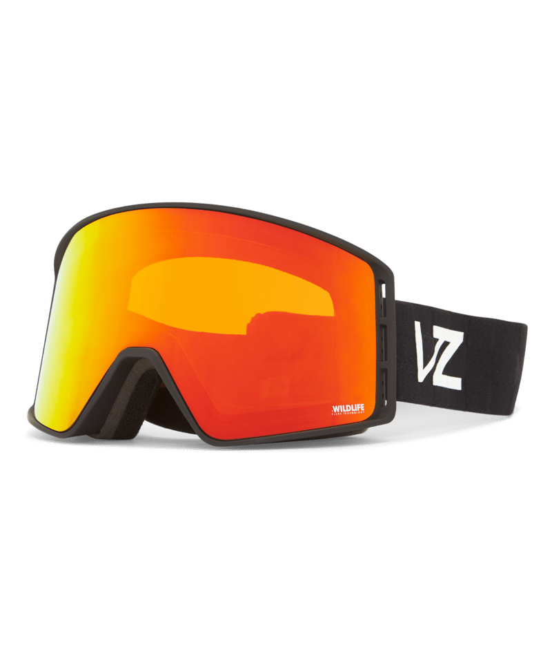 VONZIPPER Velo V.F.S. Black Satin - Wildfire Fire Chrome + Low Light Bonus Lens Snow Goggle Snow Goggles VonZipper 