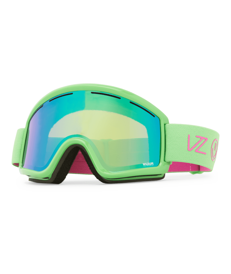VONZIPPER Cleaver Prime Slime Green - Wildfire Gamma Chrome + Low Light Bonus Lens Snow Goggle Snow Goggles VonZipper 