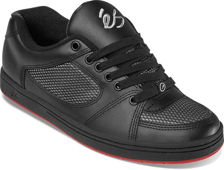ES Accel Shoe Black/Black/Red Men's Skate Shoes Es 