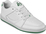 ES Accel Slim Shoe White/Dark Green Men's Skate Shoes Es 