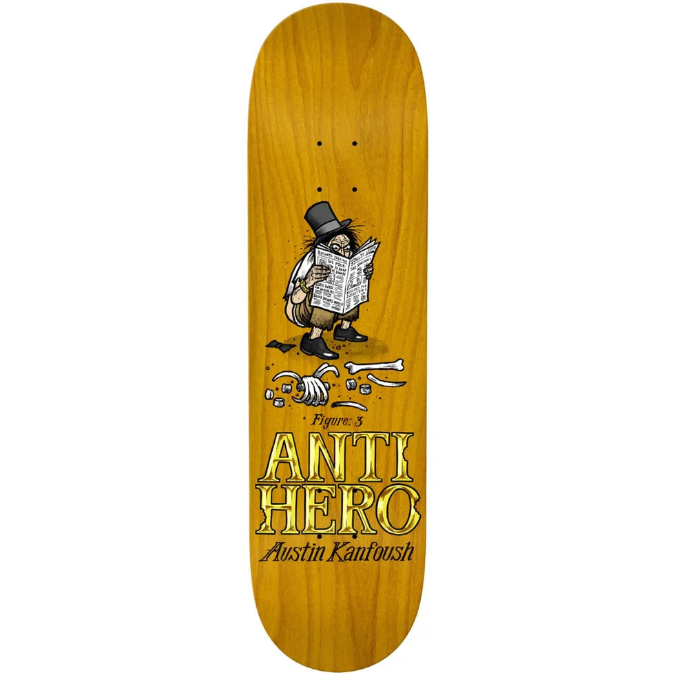 ANTIHERO Kanfoush Eat The Rich 8.25 Skateboard Deck Skateboard Decks Antihero 