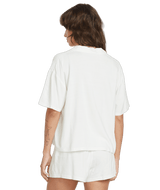 VOLCOM Women's Sun Stunner Short Sleeve Bone Women's Blouses Volcom 