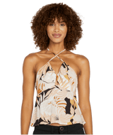 VOLCOM Women's Let's Luau Cami Top Vintage Black Women's Tank Tops and Halter Tops Volcom 