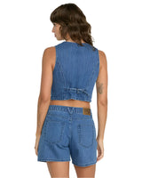 VOLCOM Women's Stoned Boyfriend Vest Stripe Women's Vests Volcom 