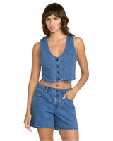 VOLCOM Women's Stoned Boyfriend Vest Stripe Women's Vests Volcom 