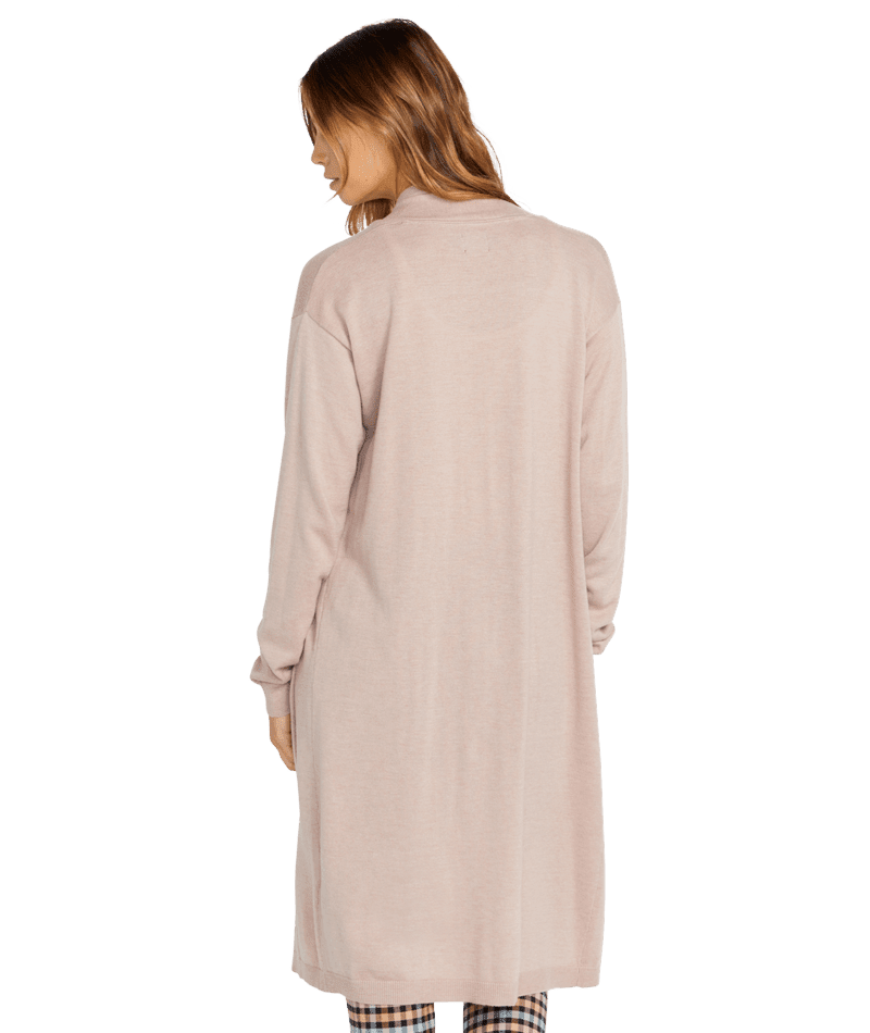 VOLCOM Women's Lived In Lounge Midi Throw Cardigan Winter Orchid Women's Sweaters Volcom 