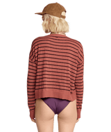 VOLCOM Women's She Shore Sweater Dark Clay Women's Sweaters Volcom 