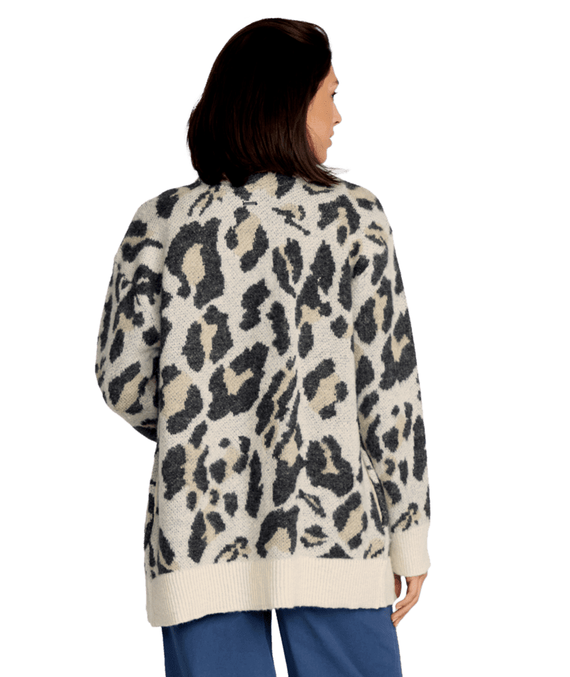 VOLCOM Women's Wylding Out Cardigan Animal Print Women's Sweaters Volcom 