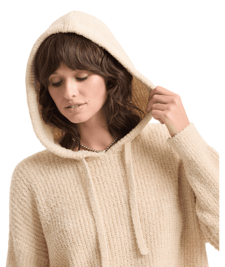 VOLCOM Women's Lived In Sweater Oat Women's Pullover Hoodies Volcom 