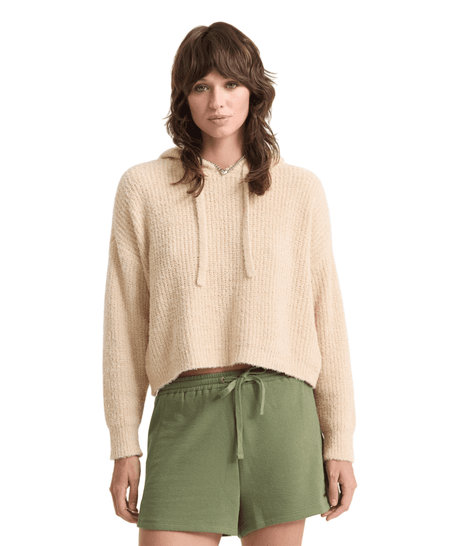 VOLCOM Women's Lived In Sweater Oat Women's Pullover Hoodies Volcom 