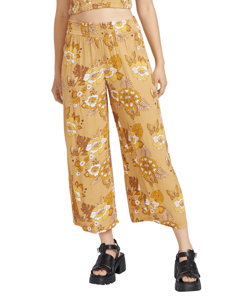 VOLCOM Women's Sun Keep Pants Tropic Yellow Women's Pants Volcom 