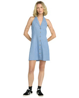 VOLCOM Women's Saweet Talker Dress Chambray Women's Dresses Volcom 