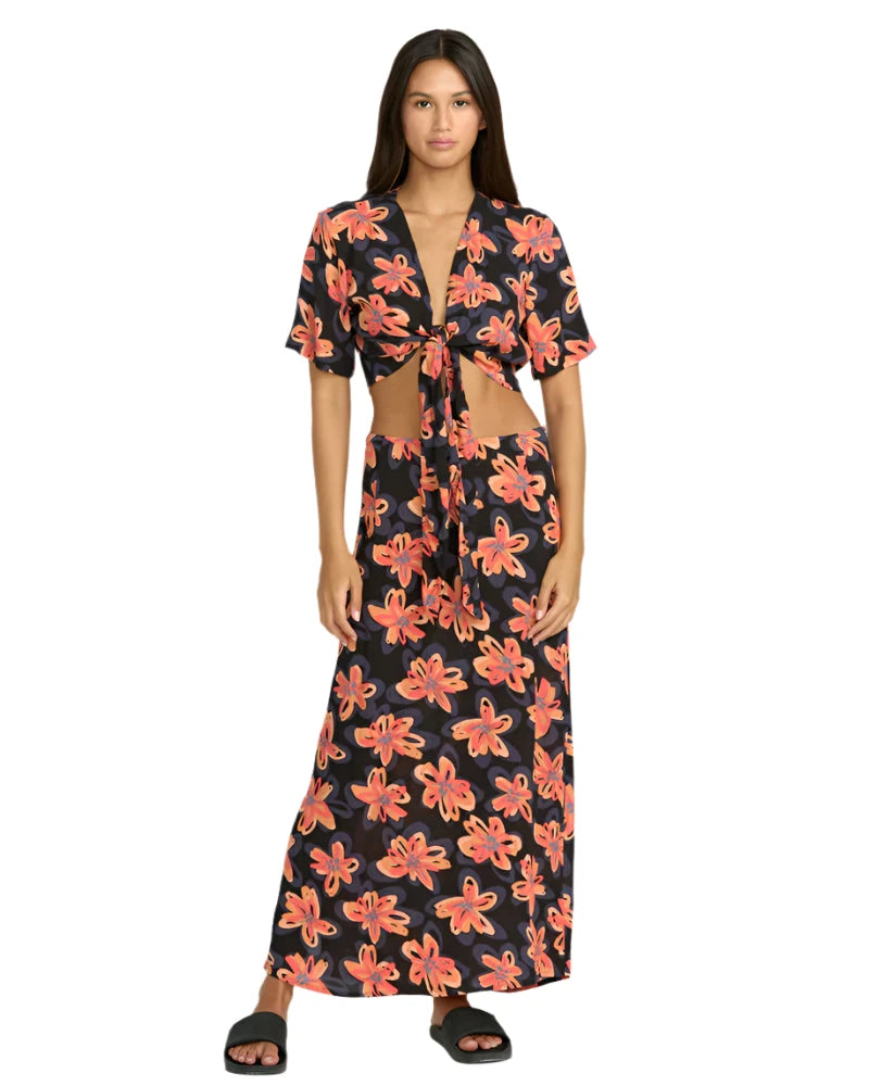 VOLCOM Women's Deep Tropix Skirt Black Women's Skirts Volcom 