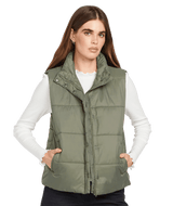 VOLCOM Women's Puff It Vest Army Green Combo Women's Vests Volcom 