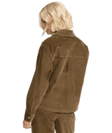 VOLCOM Women's Stoned BF Shacket Olive Green Women's Street Jackets Volcom 