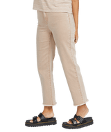 VOLCOM Women's Stone Step High Rise Pants Mocha Women's Pants Volcom 