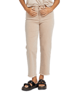 VOLCOM Women's Stone Step High Rise Pants Mocha Women's Pants Volcom 