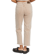 VOLCOM Women's Stone Step High Rise Pants Mocha Women's Pants Volcom 