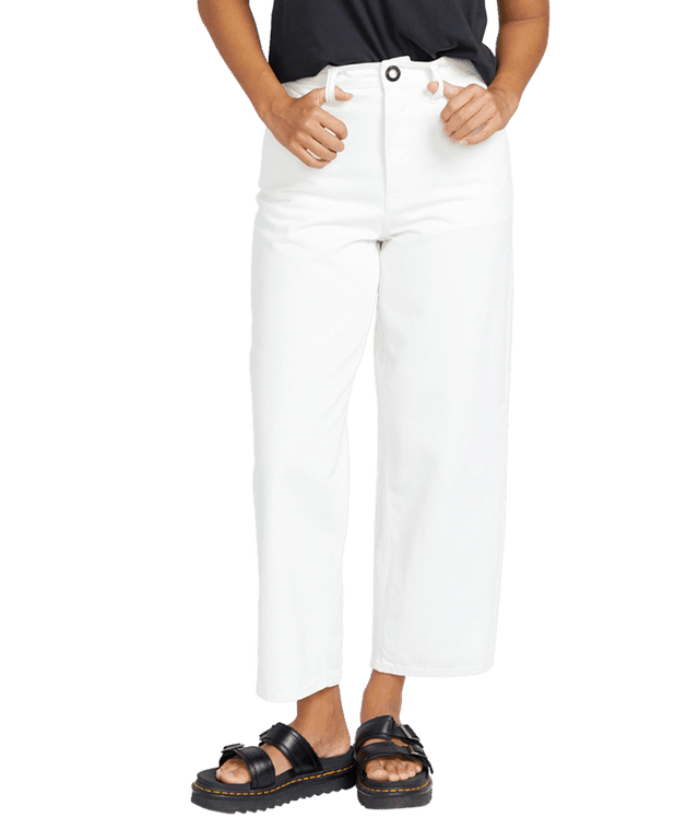 VOLCOM Women's Weelow Jeans Star White Women's Pants Volcom 
