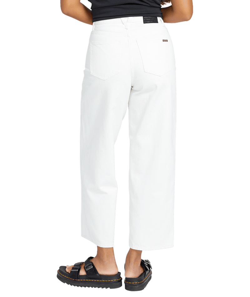 VOLCOM Women's Weelow Jeans Star White Women's Pants Volcom 