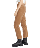 VOLCOM Women's Stoned Straight Corduroy Pants Mocha Women's Pants Volcom 