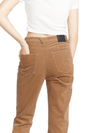 VOLCOM Women's Stoned Straight Corduroy Pants Mocha Women's Pants Volcom 