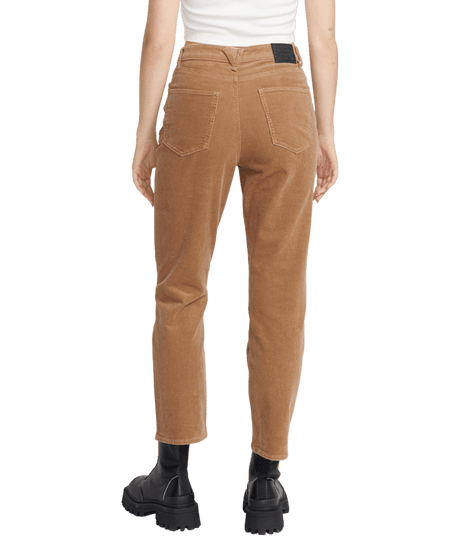 VOLCOM Women's Stoned Straight Corduroy Pants Mocha Women's Pants Volcom 
