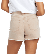 VOLCOM Women's Stone Step High Rise Shorts Mocha Women's Shorts Volcom 