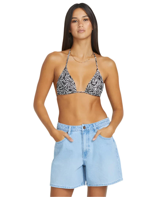 VOLCOM Women's Stoned Boyfriend Shorts Blue Bird Women's Shorts Volcom 