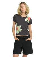 VOLCOM Women's Strait Up Long Shorts Black Out Women's Shorts Volcom 