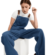 VOLCOM Women's Full Cut Overalls Harbor Blue Women's Pants Volcom 