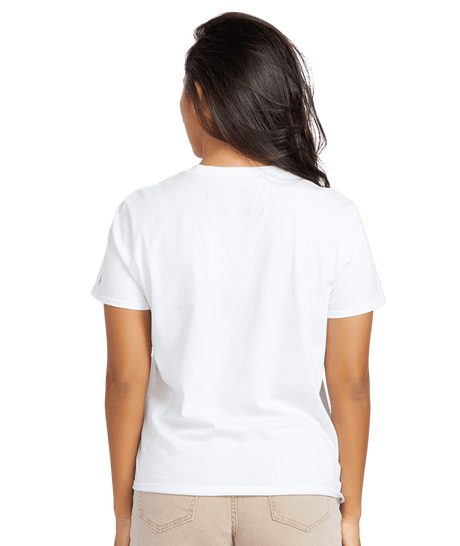 VOLCOM Women's One Of Each Boyfriend T-Shirt White Women's T-Shirts Volcom 