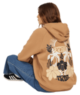 VOLCOM Women's Parrott Pants Pullover Hoodie Vintage Brown Women's Pullover Hoodies Volcom 