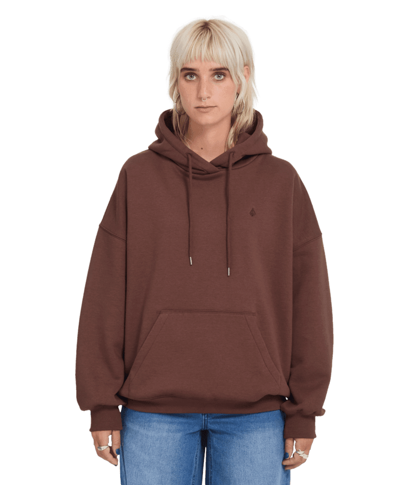 VOLCOM Women's Sto N Pullover Hoodie Tobacco/Blue Women's Pullover Hoodies Volcom 
