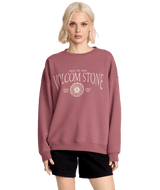 VOLCOM Women's Stone Crew Sweater Vintage Brown Women's Street Jackets Volcom 