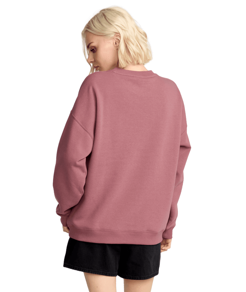 VOLCOM Women's Stone Crew Sweater Vintage Brown Women's Street Jackets Volcom 