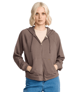 VOLCOM Women's Lived In Fleece Zip Black Plum Women's Zip Hoodies Volcom 