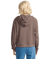 VOLCOM Women's Lived In Fleece Zip Black Plum Women's Zip Hoodies Volcom 