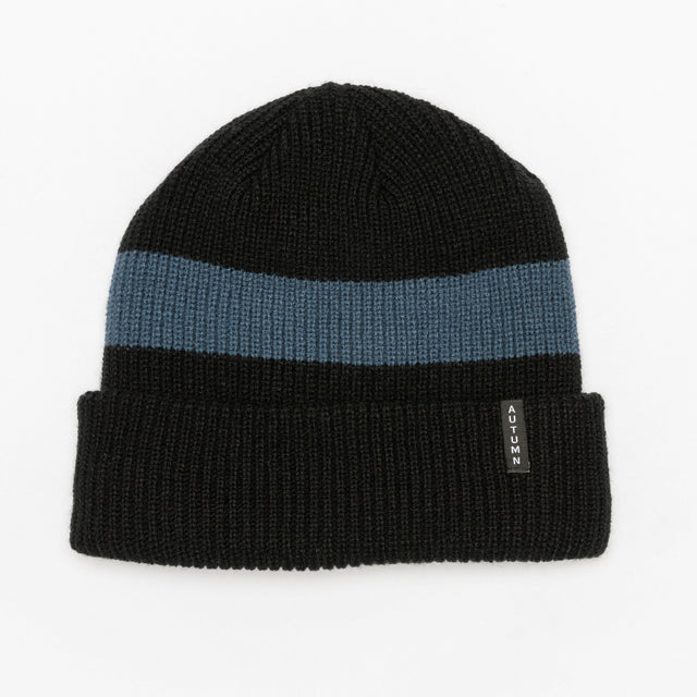AUTUMN Band Fleece Lined Beanie Black Men's Beanies Autumn 