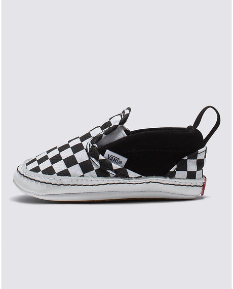 VANS Infant Slip On V Crib Shoes Black/White Checker Youth and Toddler Skate Shoes Vans 