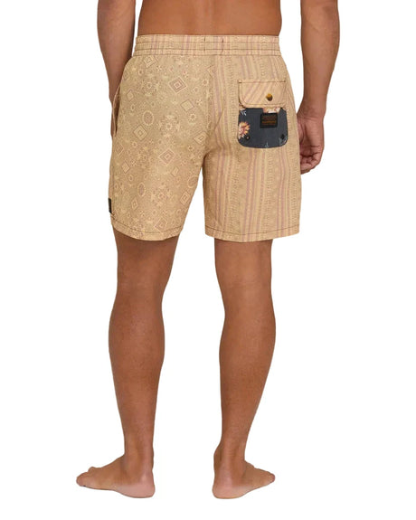 BILLABONG Day Trip Garage Layback 17" Trunk Boardshorts Oatmeal Men's Boardshorts Billabong 