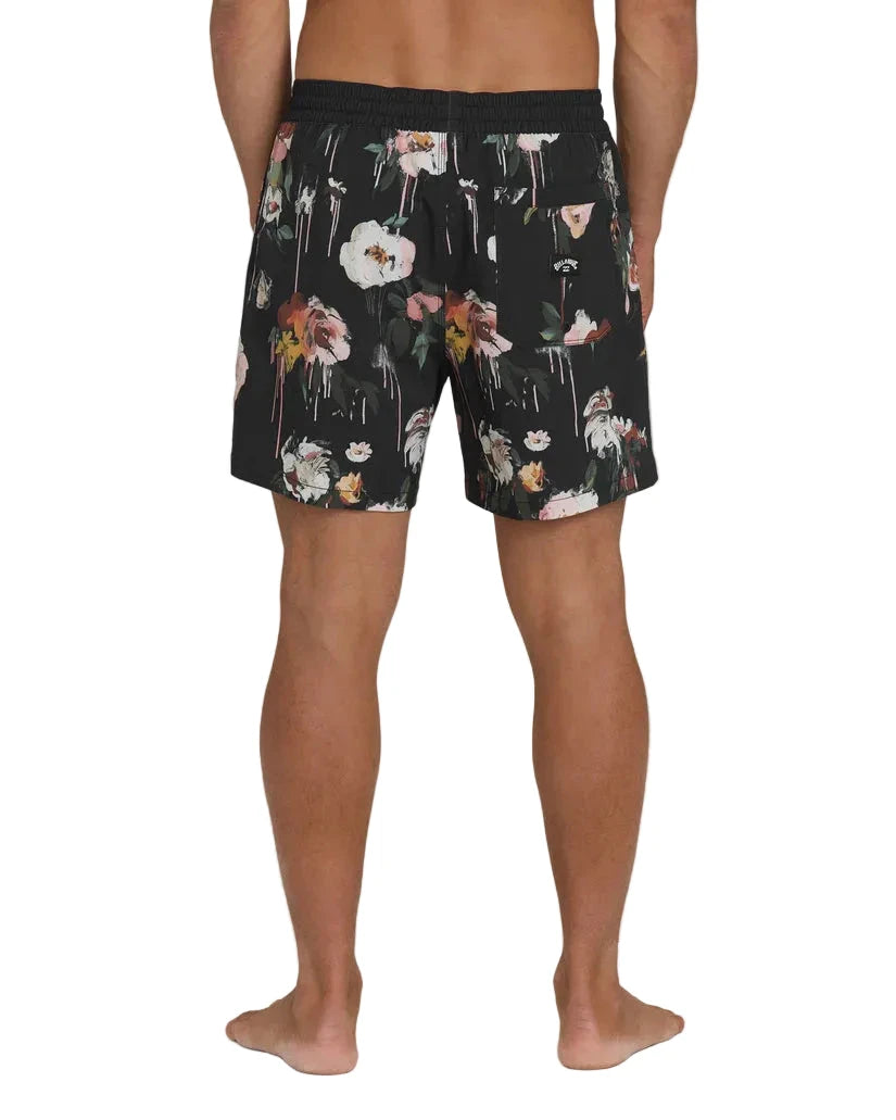 BILLABONG Good Times Layback 16" Trunk Hybrid Shorts Black Men's Boardshorts Billabong 