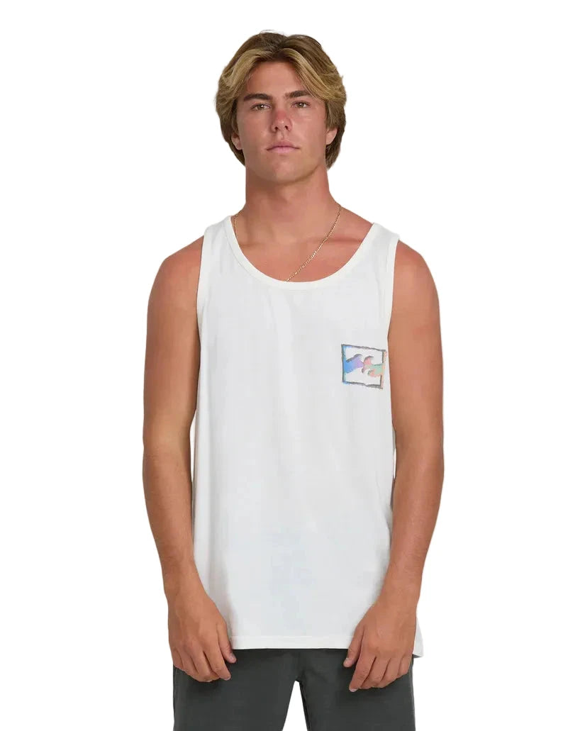 BILLABONG Crayon Wave Premium Tank Top Off White Men's Tank Tops Billabong 