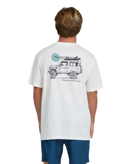 BILLABONG Making Tracks Premium T-Shirt Off White Men's Short Sleeve T-Shirts Billabong 