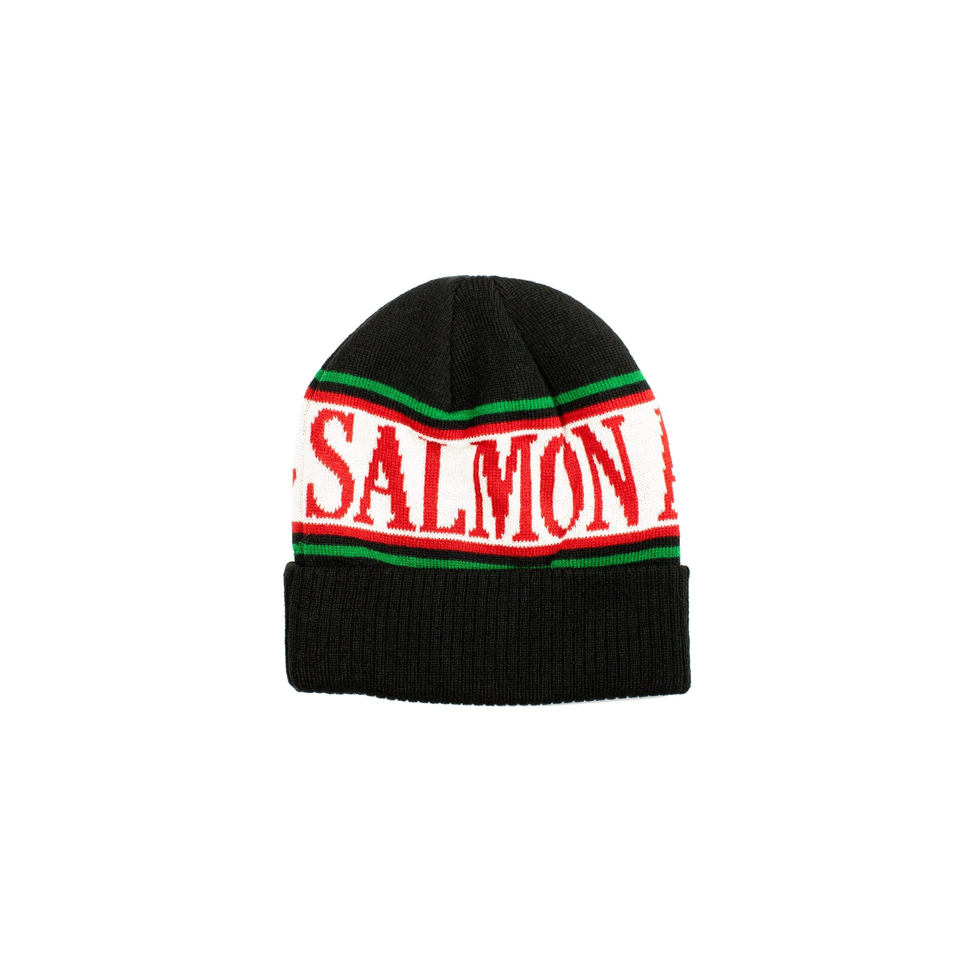 SALMON ARMS Jacquard Beanie Black Men's Beanies Salmon Arms 