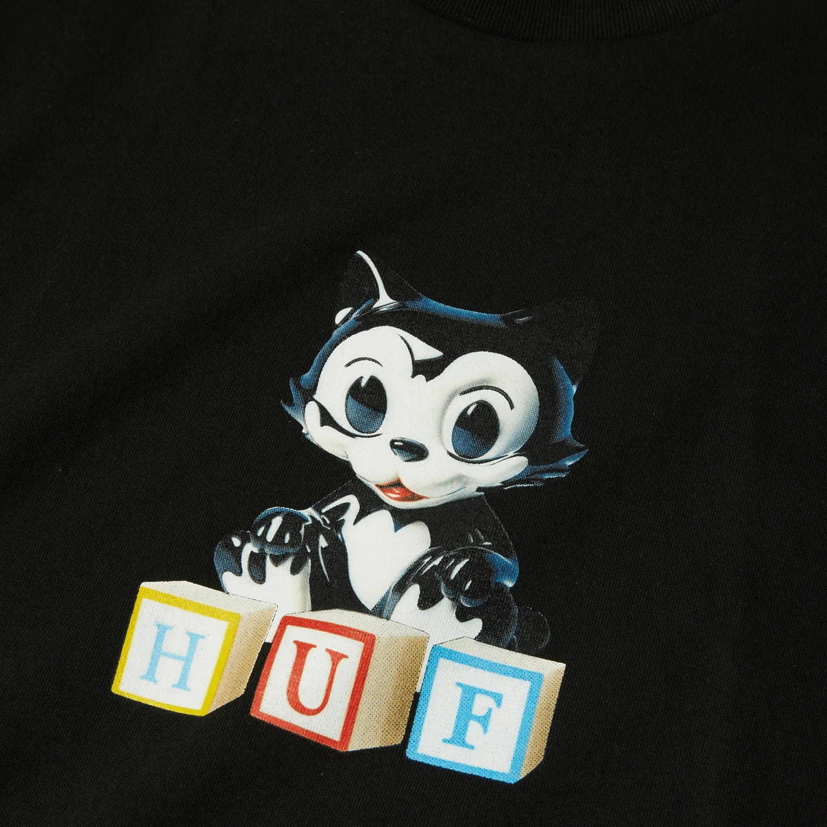 HUF Blocks T-Shirt Black Men's Short Sleeve T-Shirts Huf 