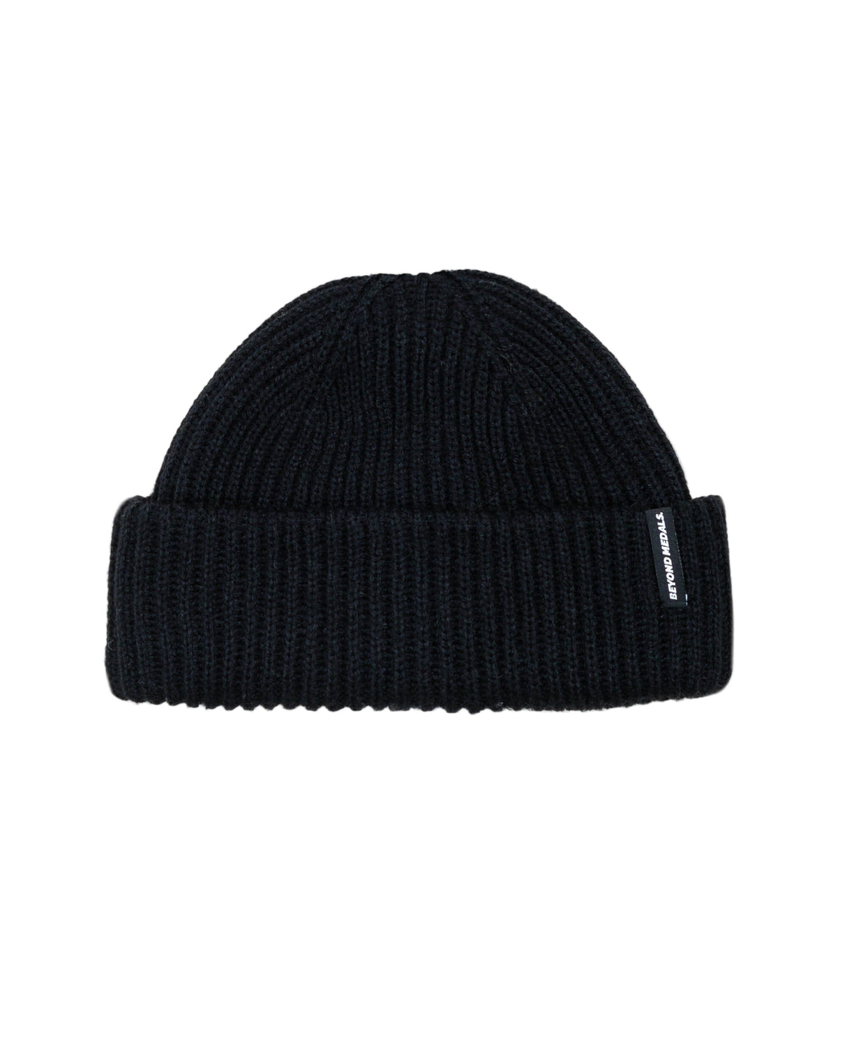 BEYOND MEDALS Short Beanie Black Men's Beanies Beyond Medals 