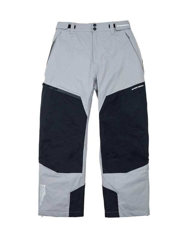BEYOND MEDALS Zip 2L Snow Pants Grey 2026 Men's Snow Pants Beyond Medals 