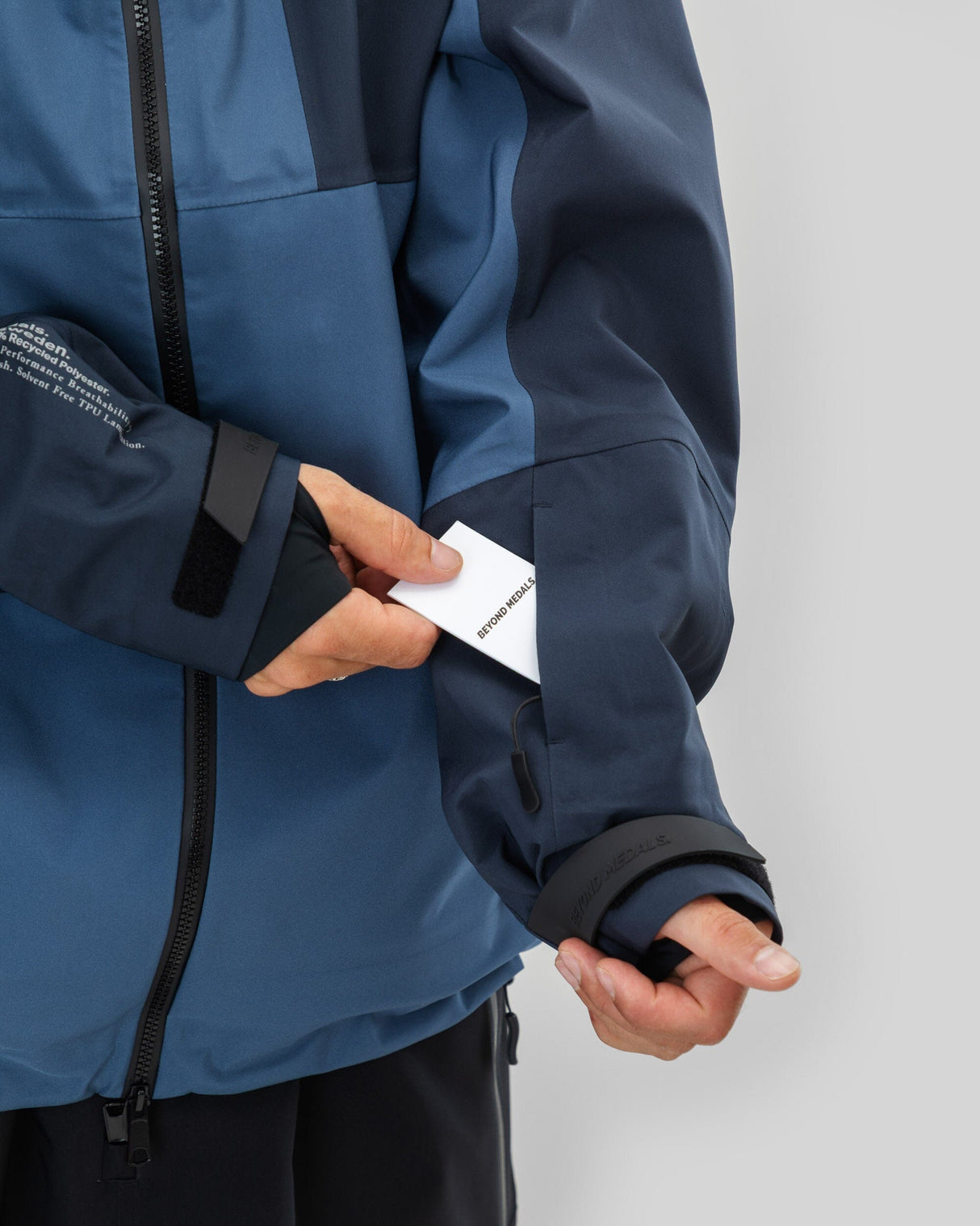 BEYOND MEDALS Tech 3L Snow Jacket Blue 2026 Men's Snow Jackets Beyond Medals 