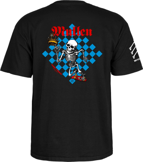 POWELL PERALTA Bones Brigade Mullen T-Shirt Black Men's Short Sleeve T-Shirts Powell Peralta 